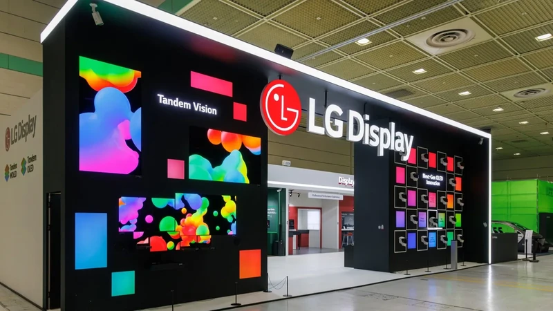 首尔K-Display 2026展会内的LG Display OLED展位实景