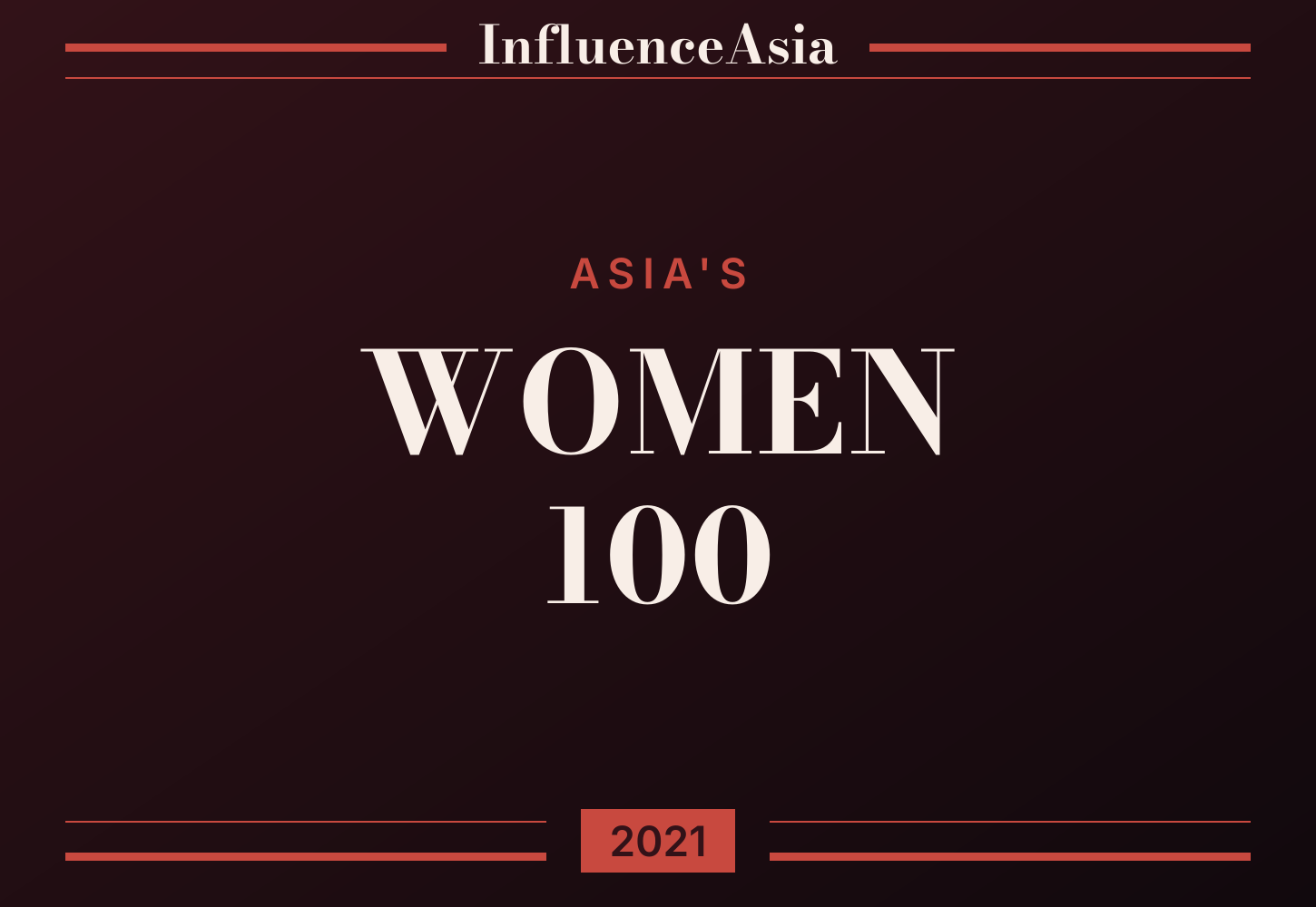 2021年亚洲女性100强横幅