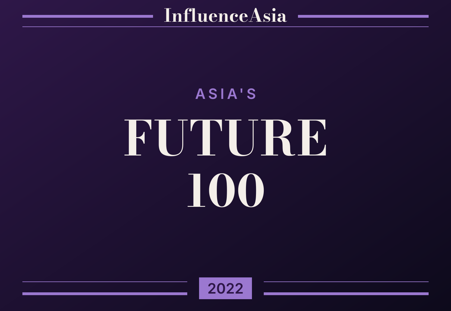 2022年亚洲未来100强横幅