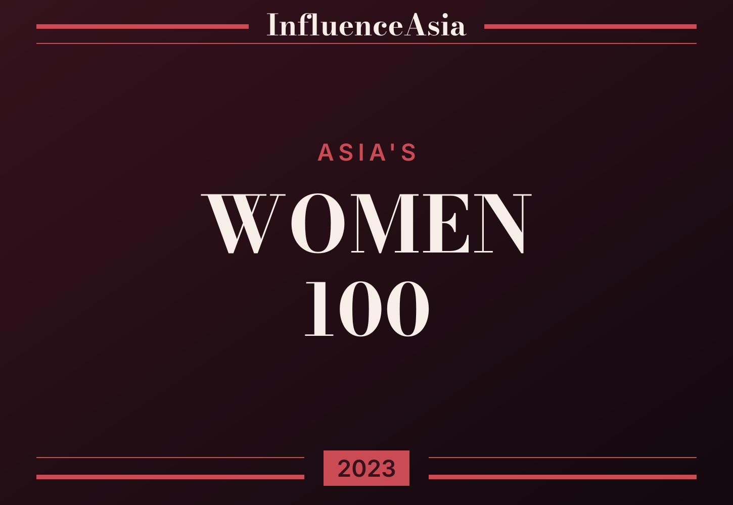 2023年亚洲女性100榜单横幅